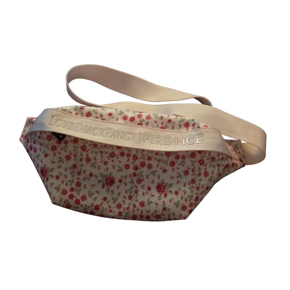LoveShack Fire And Ice Cream and Pink Floral Fannypack/Crossbody Bag